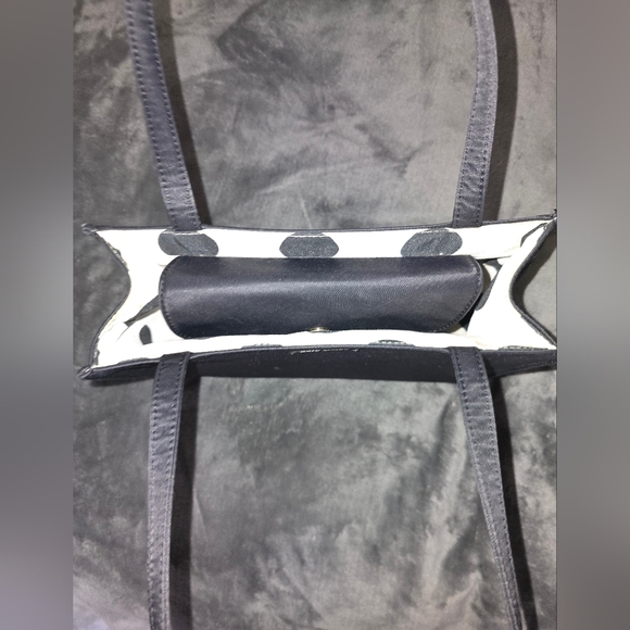 Kate Spade Sam Bag. Black Nylon with polka dots interior. EUC - Picture 5 of 13